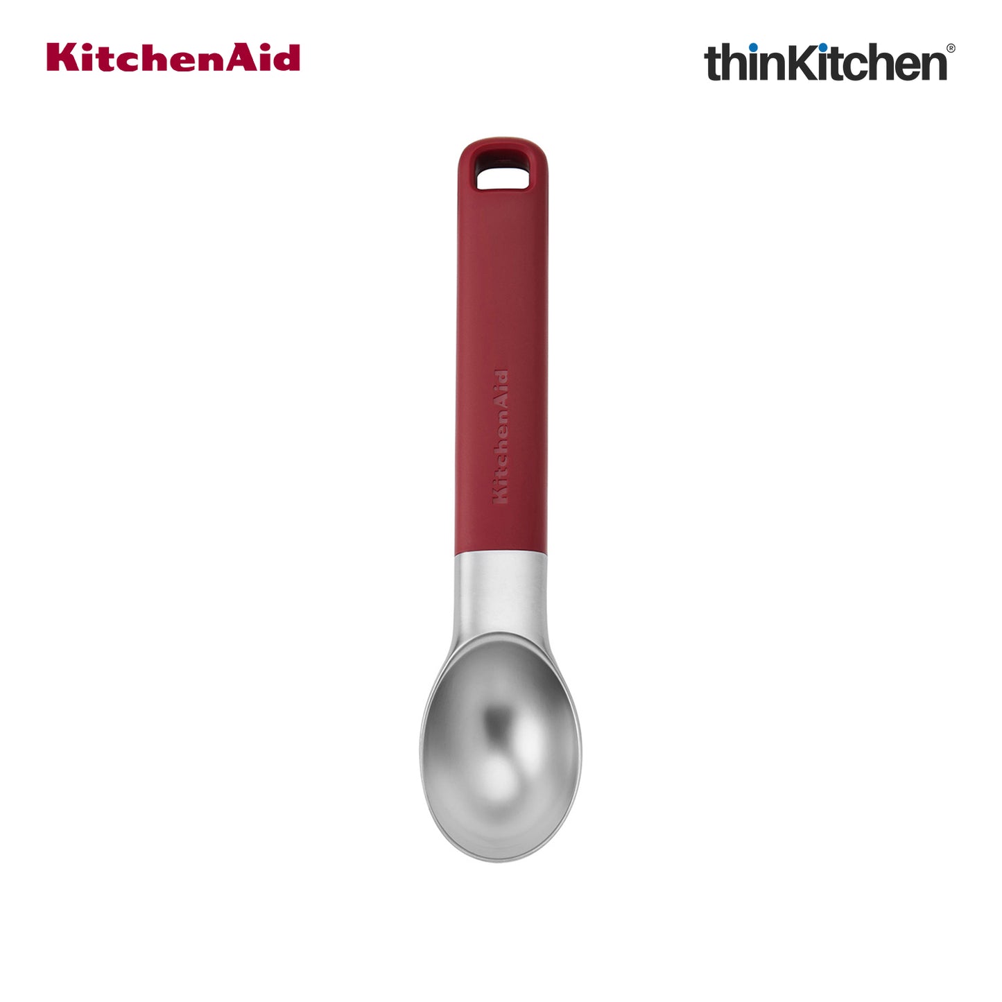 KitchenAid Ice Cream Scoop With Ergonomic Handle - Empire Red,  21cm