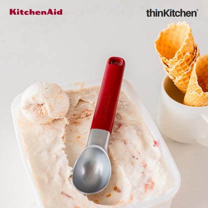 KitchenAid Ice Cream Scoop With Ergonomic Handle - Empire Red,  21cm