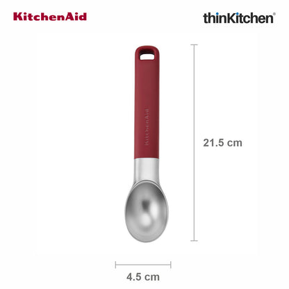KitchenAid Ice Cream Scoop With Ergonomic Handle - Empire Red,  21cm
