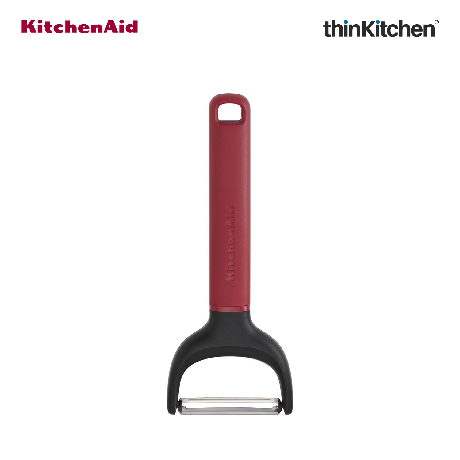 KitchenAid Y-Shape Peeler For Vegetable & Fruit with Stainless Steel Blade - Empire Red, 17.5cms - 3