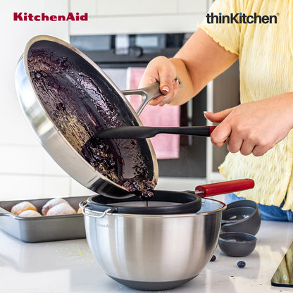 KitchenAid Stainless Steel Mesh Sieve - Empire Red, 17cm | Durable, Dishwasher Safe
