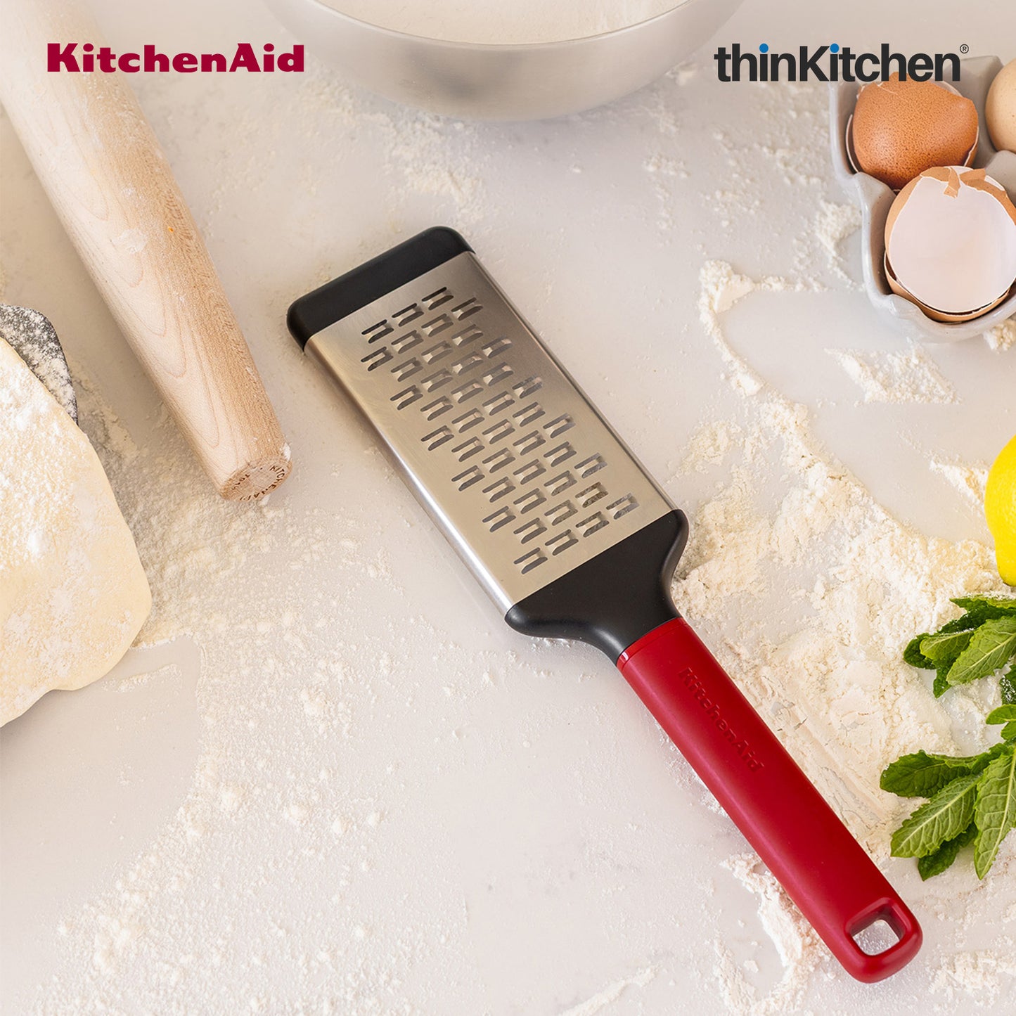 KitchenAid Stainless Steel Medium Grater with Bi-Directional Blades for Vegetables, Cheese, Chocolates