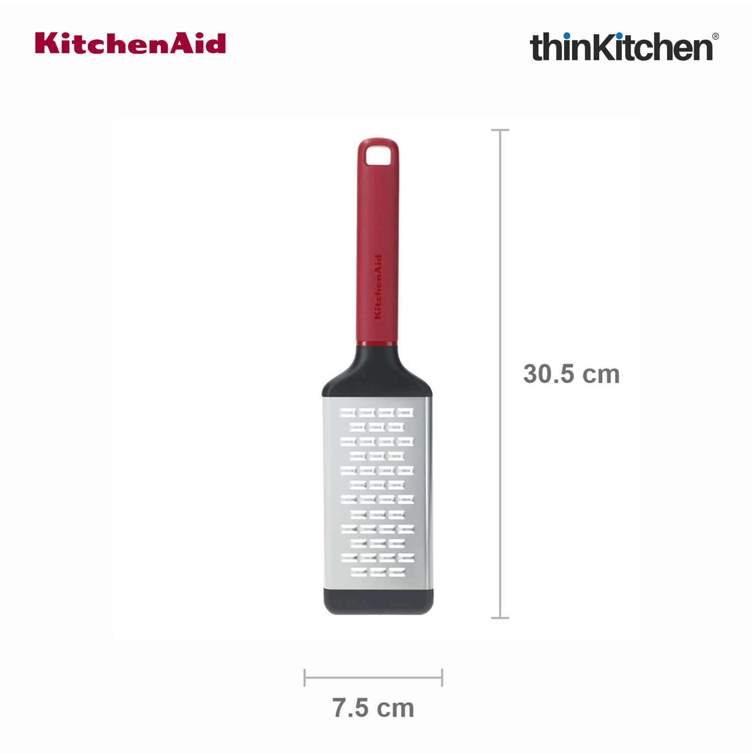 KitchenAid Stainless Steel Medium Grater with Bi-Directional Blades for Vegetables, Cheese, Chocolates - 4