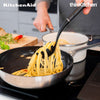 Pasta Server, Matte Black, Heat Resistant Cooking Utensil, Non-Stick Safe with Durable Handle, 34cm