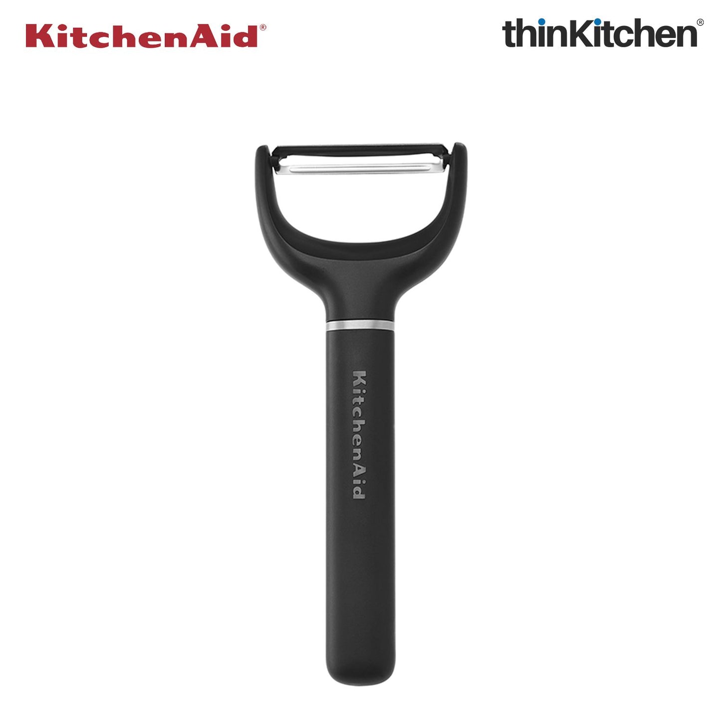 KitchenAid Y-Peeler, Matte Black, Vegetable Peeling Tool with Stainless Steel Blade and Durable Handle, Dishwasher Safe, 17.5cm