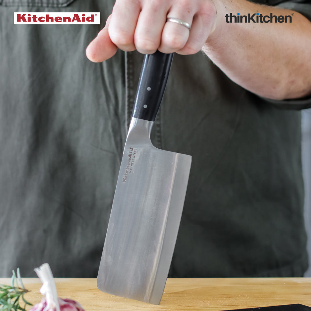 KitchenAid Stainless Steel Gourmet Vegetable Cleaver Knife, 6 Inch