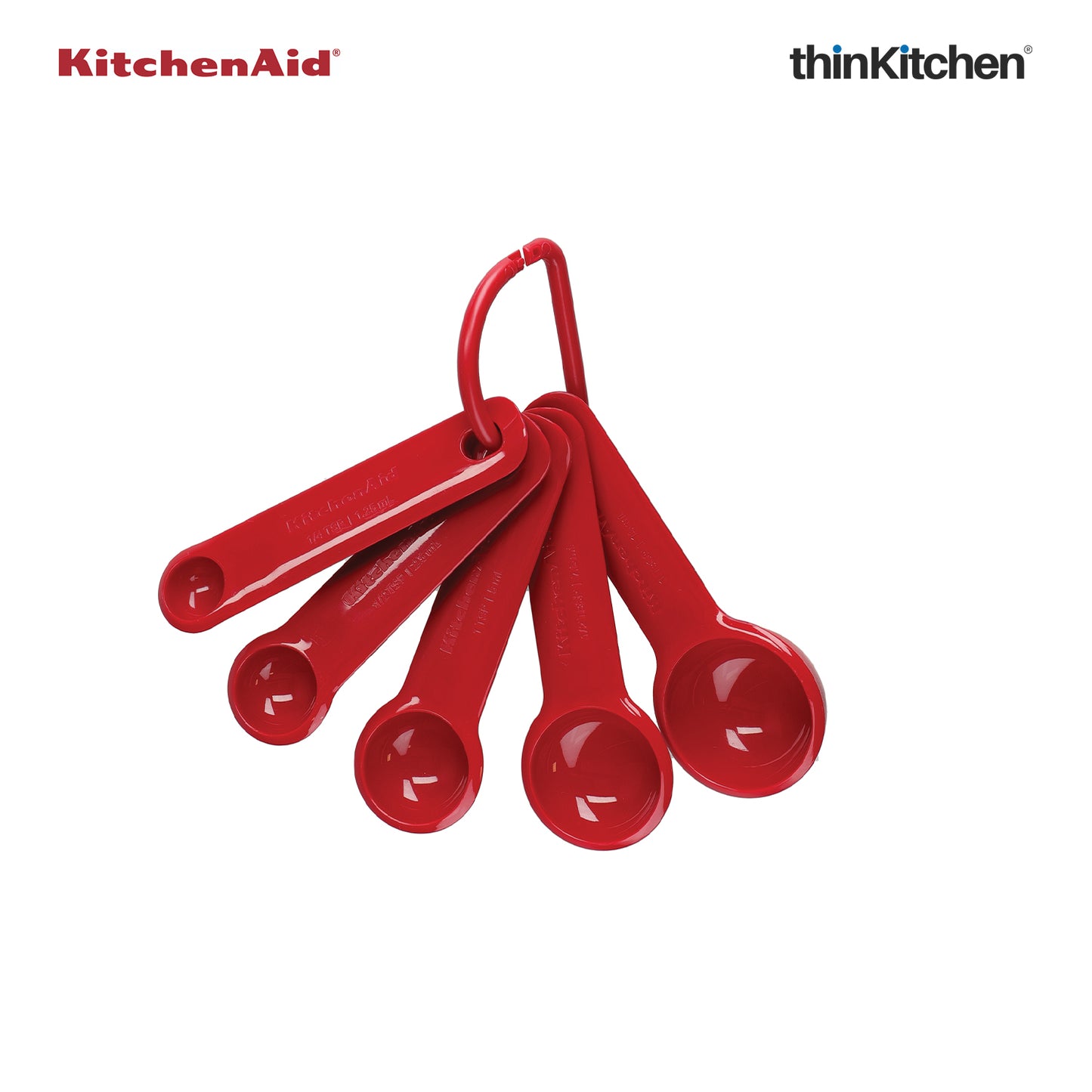 Kitchenaid Universal 5 Pc Measuring Spoon Set Empire Red