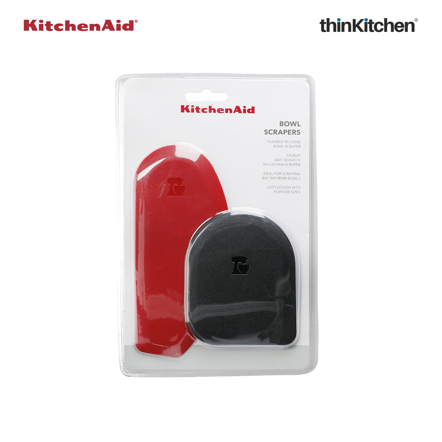 Kitchenaid Pot Scraper And Bowl Scraper Set Empire Red 2 Pc Set