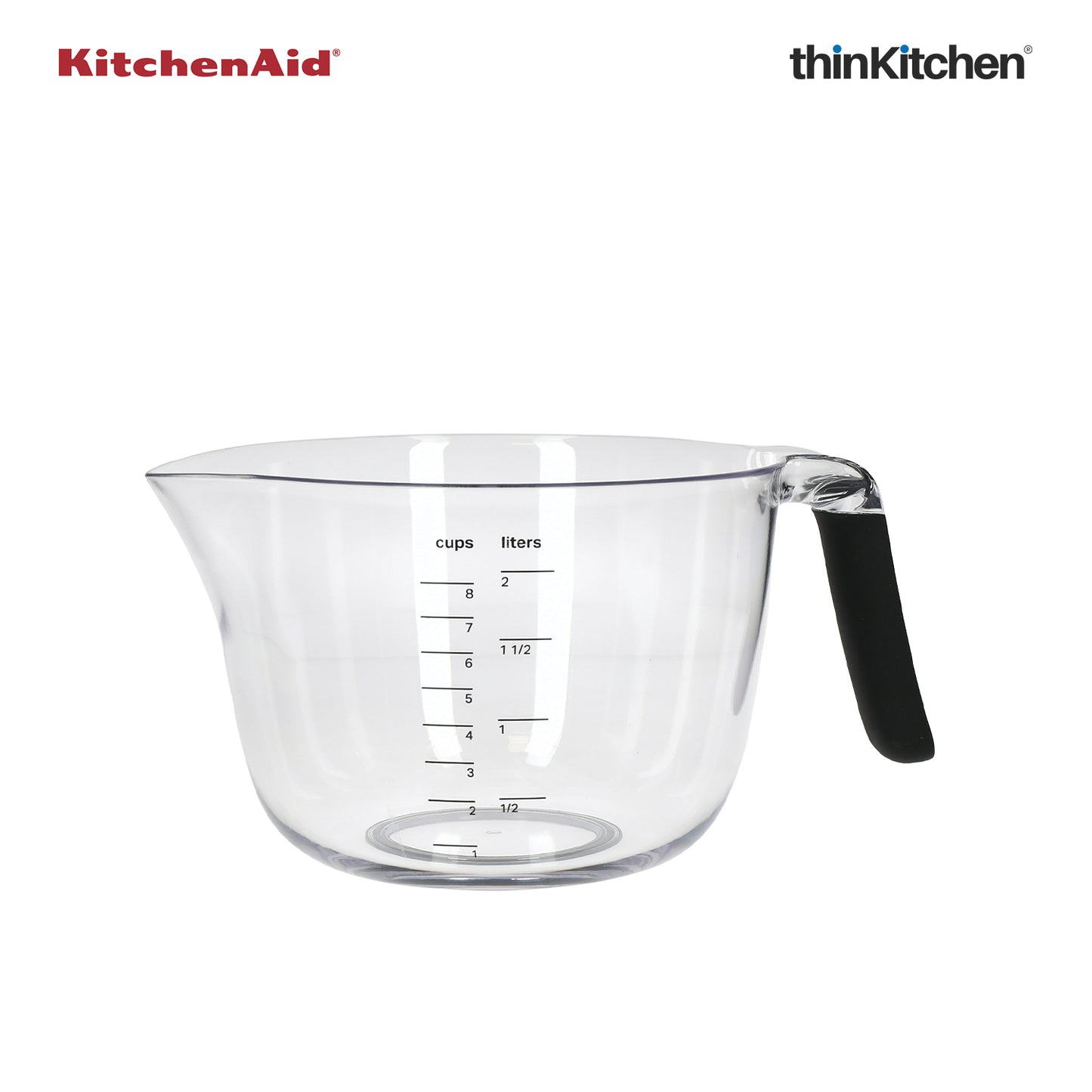 Kitchenaid Mixing And Measuring Bowl With Handle Black