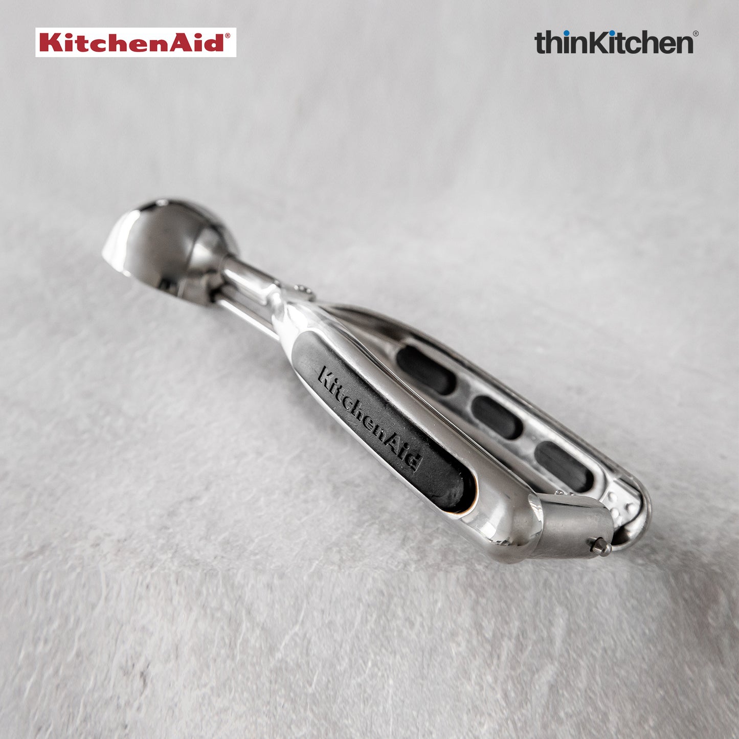 Kitchenaid Satinless Steel Ice Cream Scoop With Trigger