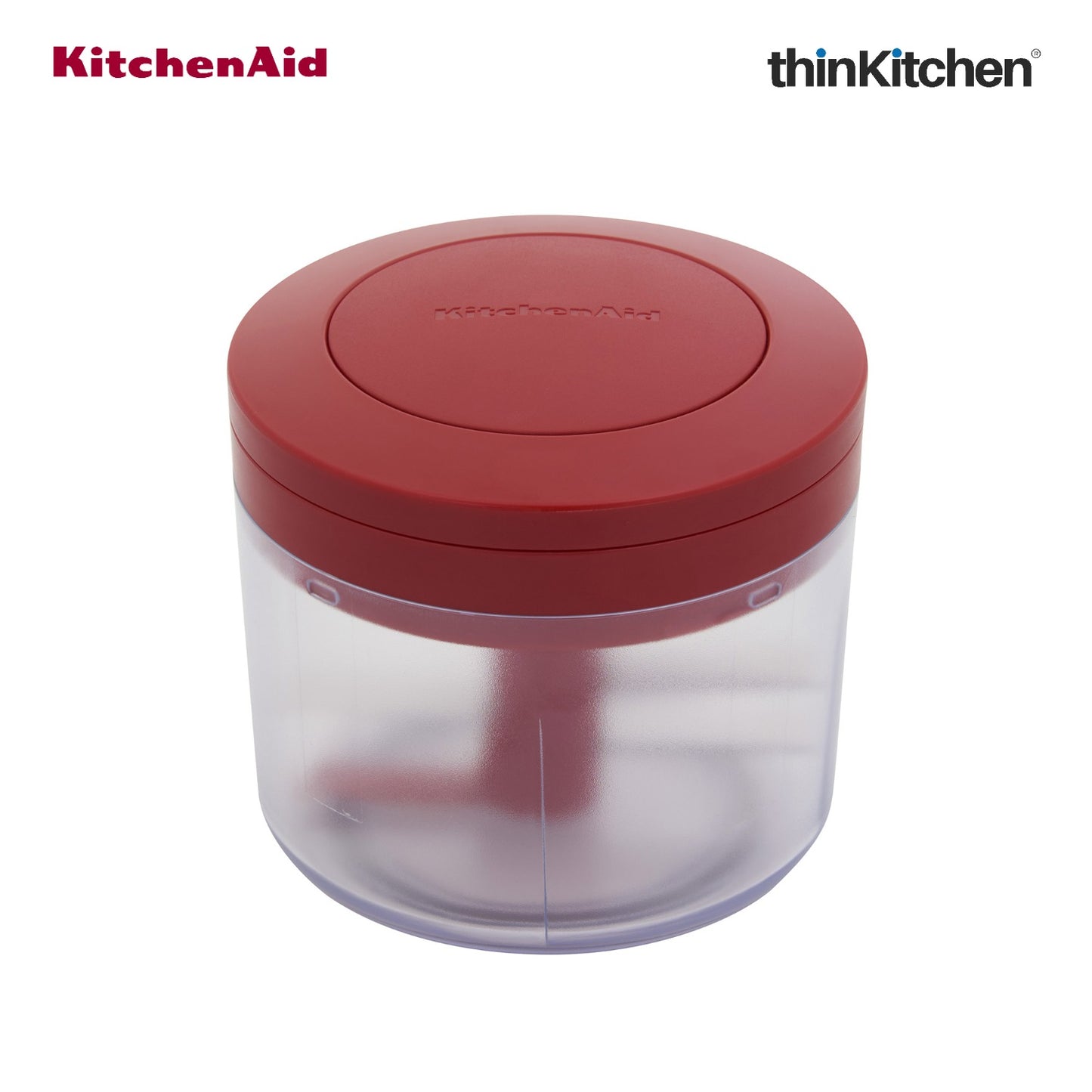 KitchenAid Manual Vegetable Chopper with Pull Cord, 720ml, Red