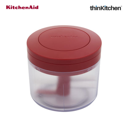 KitchenAid Manual Vegetable Chopper with Pull Cord, 720ml, Red