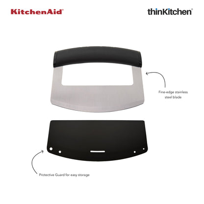 Kitchenaid Mezzaluna Knife With Curved Blade Black