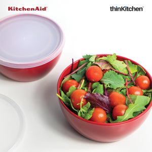 KitchenAid 4-Pc Prep Bowls with Lid - Empire Red, 4-Pc Set