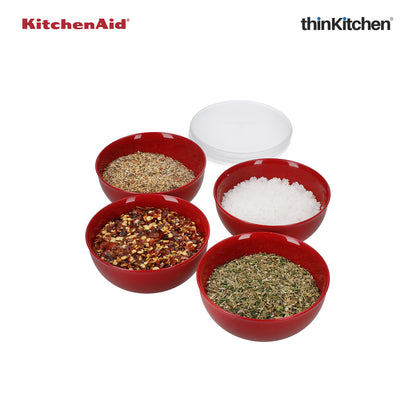 Kitchenaid 4 Pc Pinch Bowl Set Empire Red