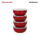 KitchenAid 4-Pc Pinch Bowl Set - Empire Red