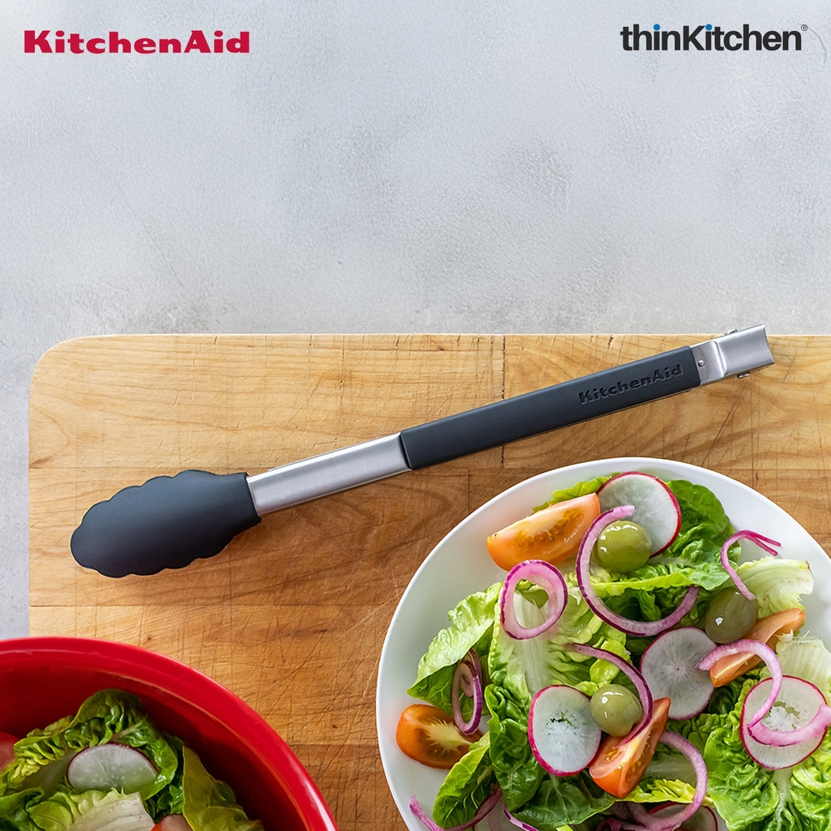 KitchenAid Silicone-Tipped Tongs, 30cm - 1