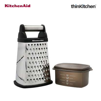 KitchenAid 4-Sided Stainless Steel Box Grater with Storage Container