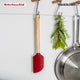 KitchenAid Birchwood Scraper Spatula with Silicone Head - Empire Red
