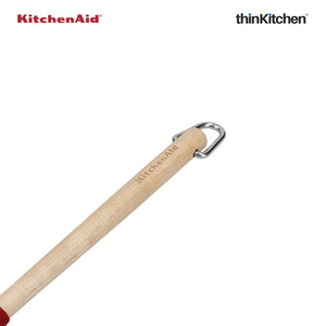 KitchenAid Birchwood Scraper Spatula with Silicone Head - Empire Red