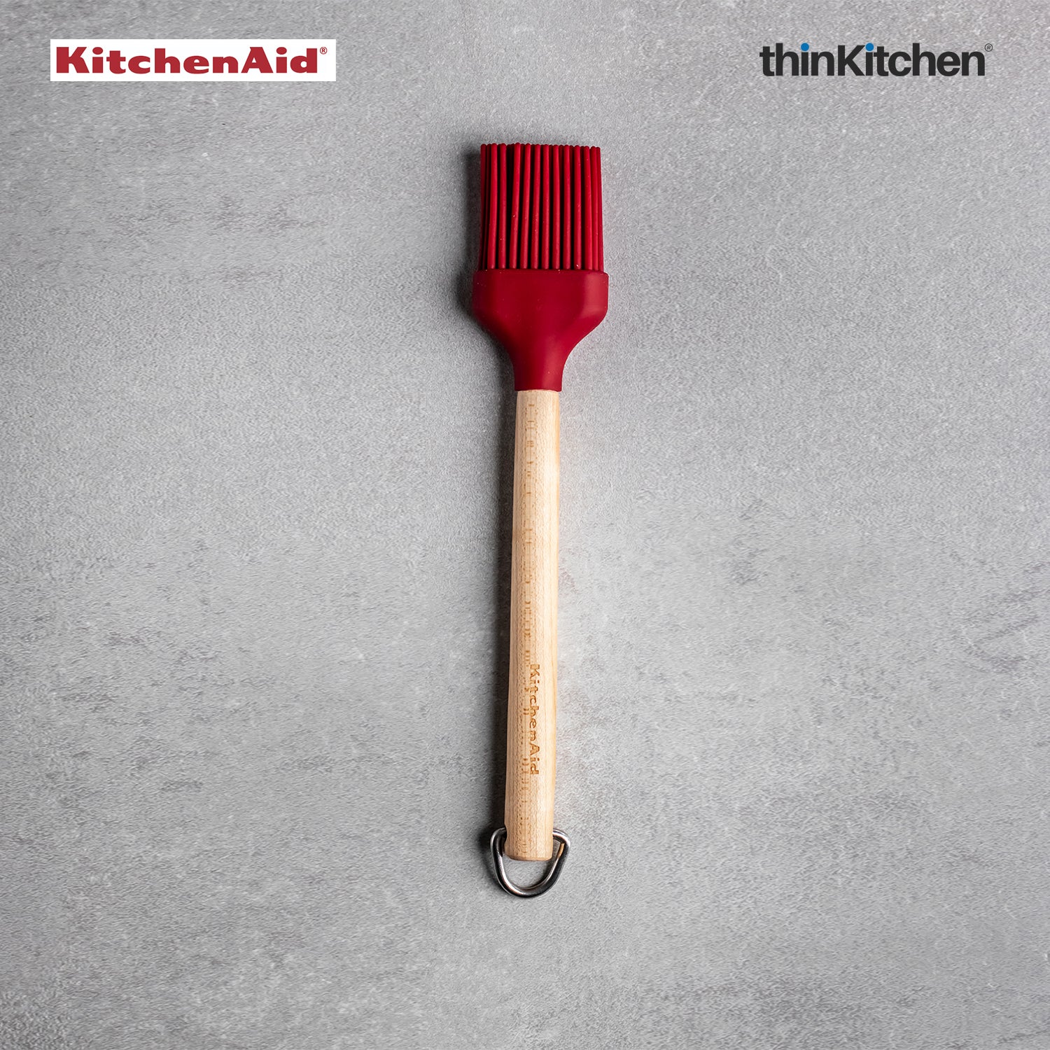 KitchenAid 3pc Birchwood Baking Set with Pastry Brush, Spoon Spatula and  Mixer Spatula