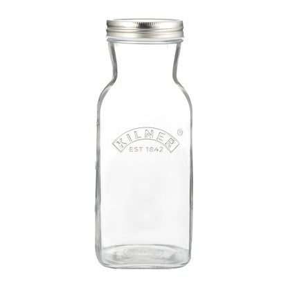 Kilner® Juice & Sauce Bottle Combo – 0.5L and 1L Set for Storing and Preserving Homemade Sauces, Juices, Yogurts, and More