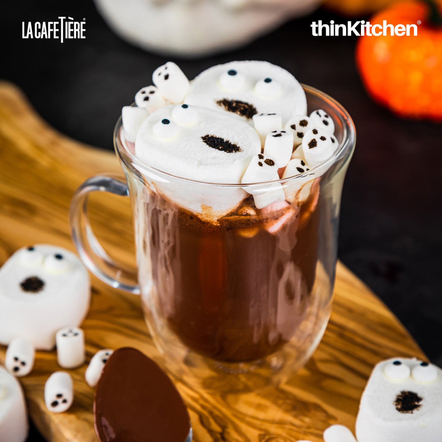 La Cafetière Double Walled Hot Chocolate Glasses | 350ml | Set of 2 | Borosilicate Glass, Gift Boxed, Thermal Insulation for Hot Drinks