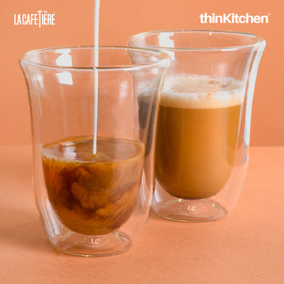 La Cafetiere 270ml Double Walled Latte Jack Glasses, Set of 2