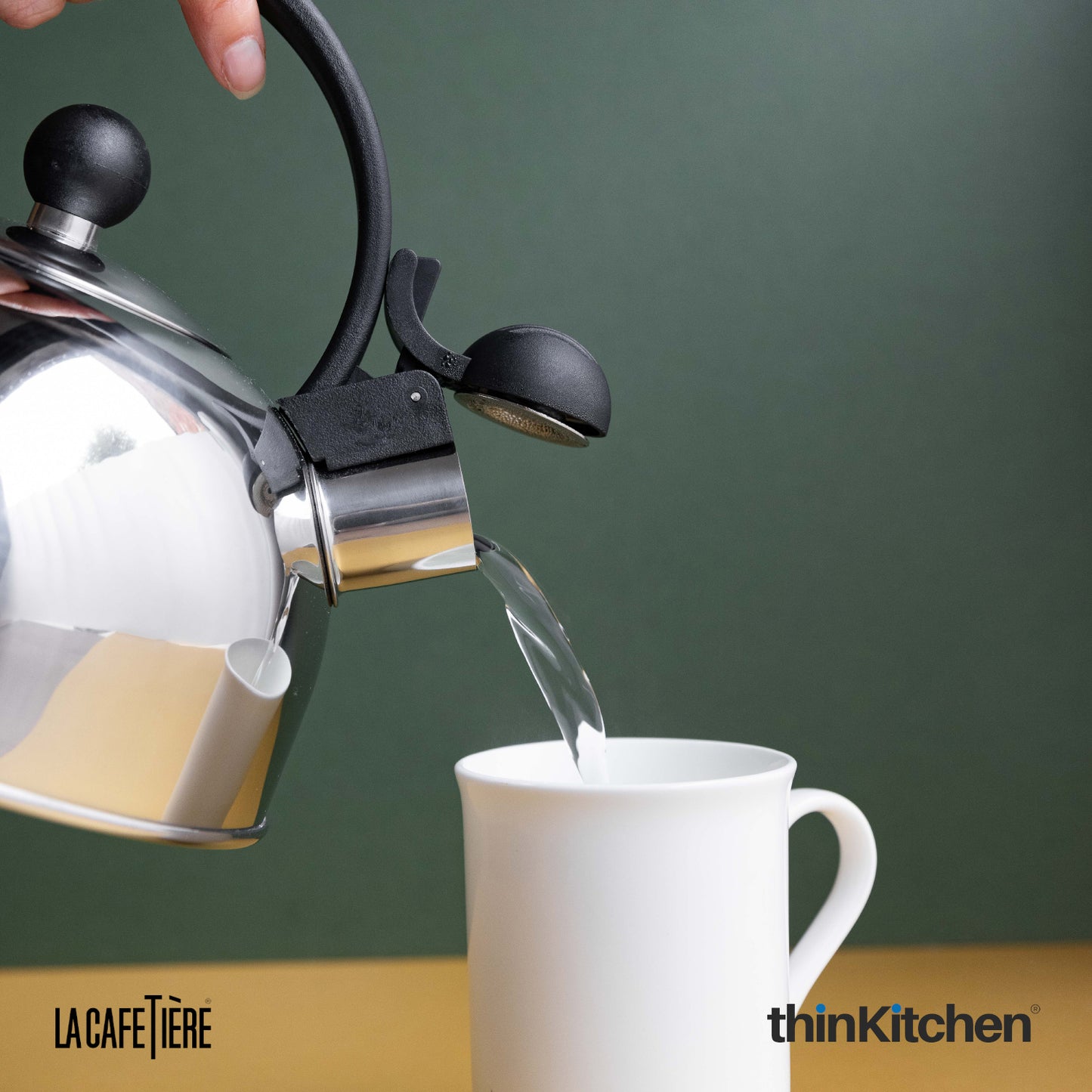 La Cafetiere Stainless Steel 1 3 Litres Whistling Kettle