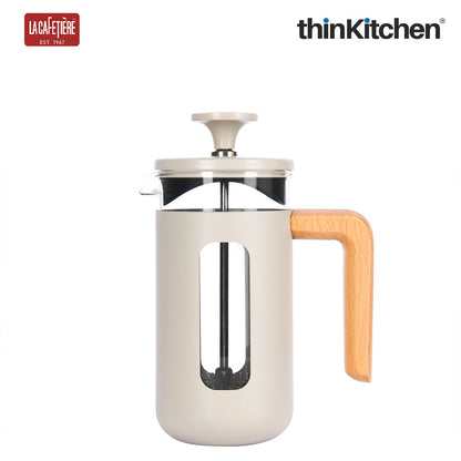 La Cafetiere Pisa Glass Cafetiere with Stainless Steel Frame