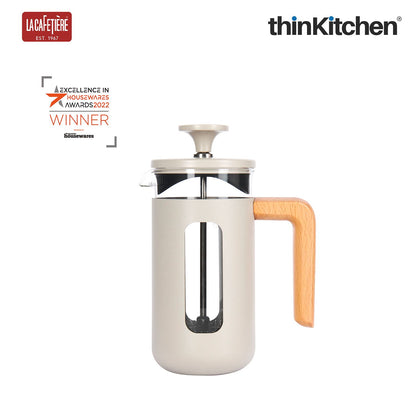 La Cafetiere Pisa Glass Cafetiere with Stainless Steel Frame