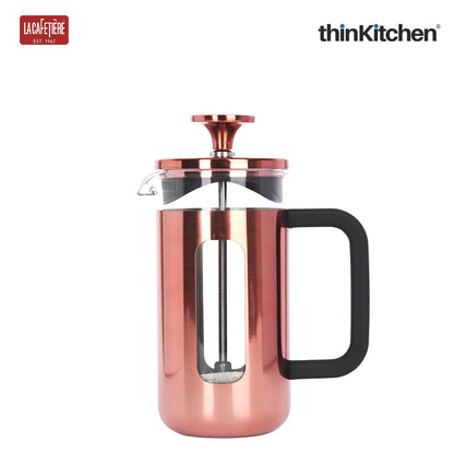 Premium 350ml 3-Cup French Press Coffee Maker, Copper