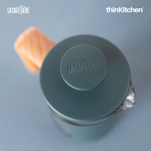La Cafetière Pisa Stainless Steel Cafetière, 3 Cup, Green