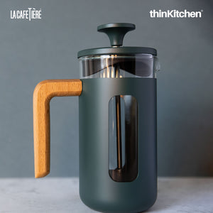 La Cafetière Pisa Stainless Steel Cafetière, 3 Cup, Green