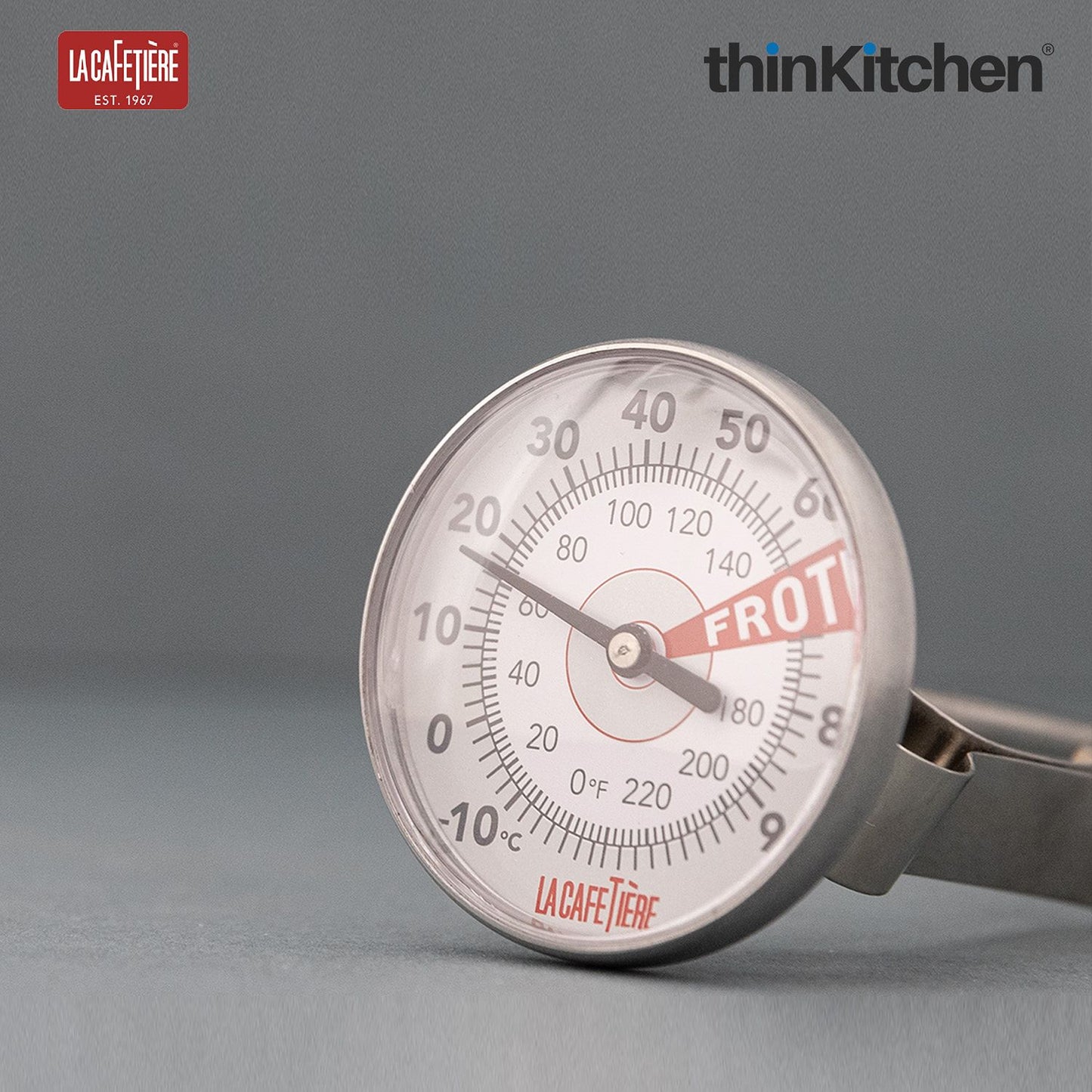 La Cafetiere Stainless Steel Milk Thermometer