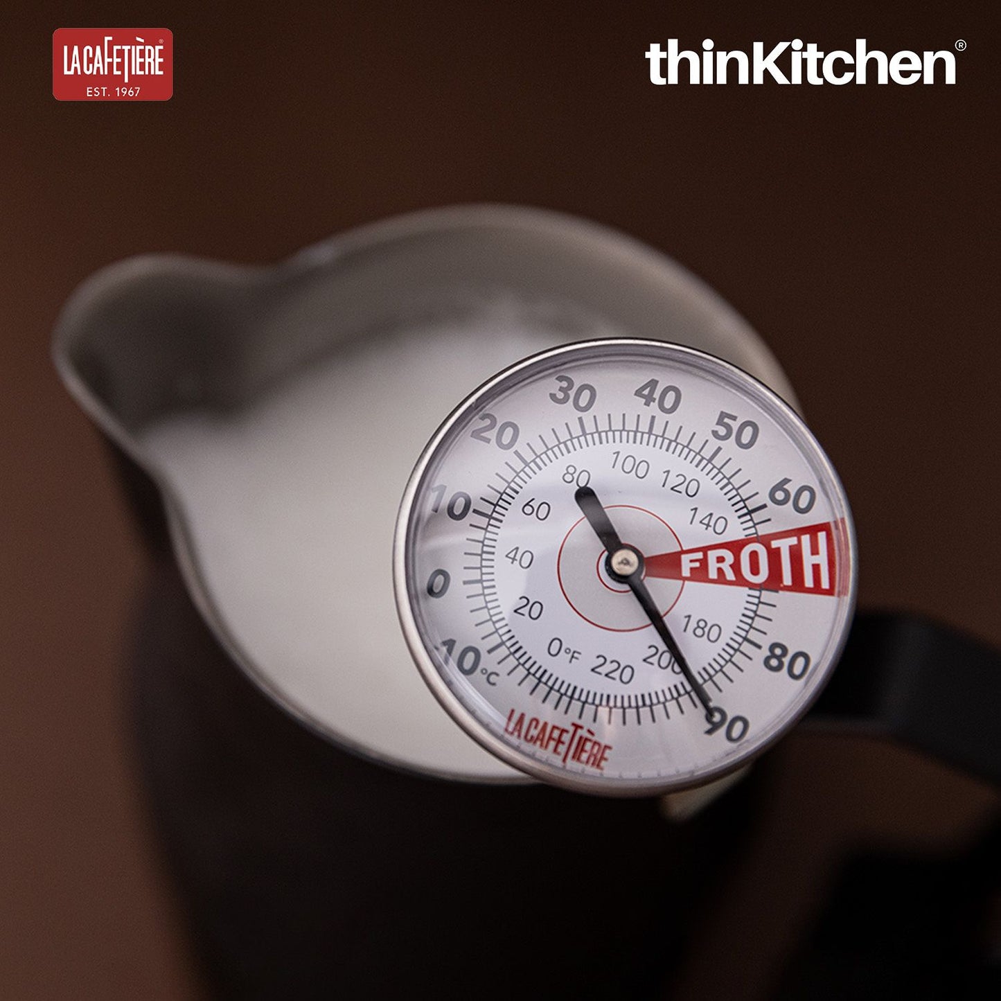 La Cafetiere Stainless Steel Milk Thermometer