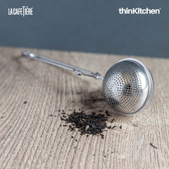 La Cafetière Stainless Steel Tea Infuser – Durable Tea Strainer for Loose Leaf Tea | Reusable & Dishwasher Safe | Silver