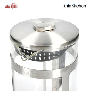 La Cafetiere Trieste Gift Set - 1 litre Cafetiere With Two 230ml Coffee Glasses