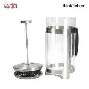 La Cafetiere Trieste Gift Set - 1 litre Cafetiere With Two 230ml Coffee Glasses