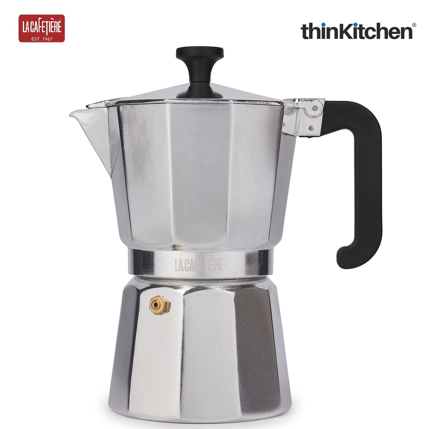 La Cafetiere La Cafetiï¿½re - Venice La Cafetiï¿½re Venice Aluminium Espresso Maker, Six Cup, Silver, Gift Boxed