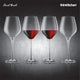 Final Touch Red Wine Lead-Free Crystal Glasses - Set of 4