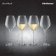 Final Touch White Wine Lead-Free Crystal Glasses - Set of 4
