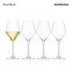 Final Touch White Wine Lead-Free Crystal Glasses - Set of 4