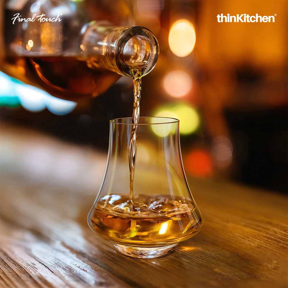 Final Touch 60ml Premium Crystal Spirits Tasting Glasses Set of 2 for Whisky, Gin, Rum, Tequila & Home Bar