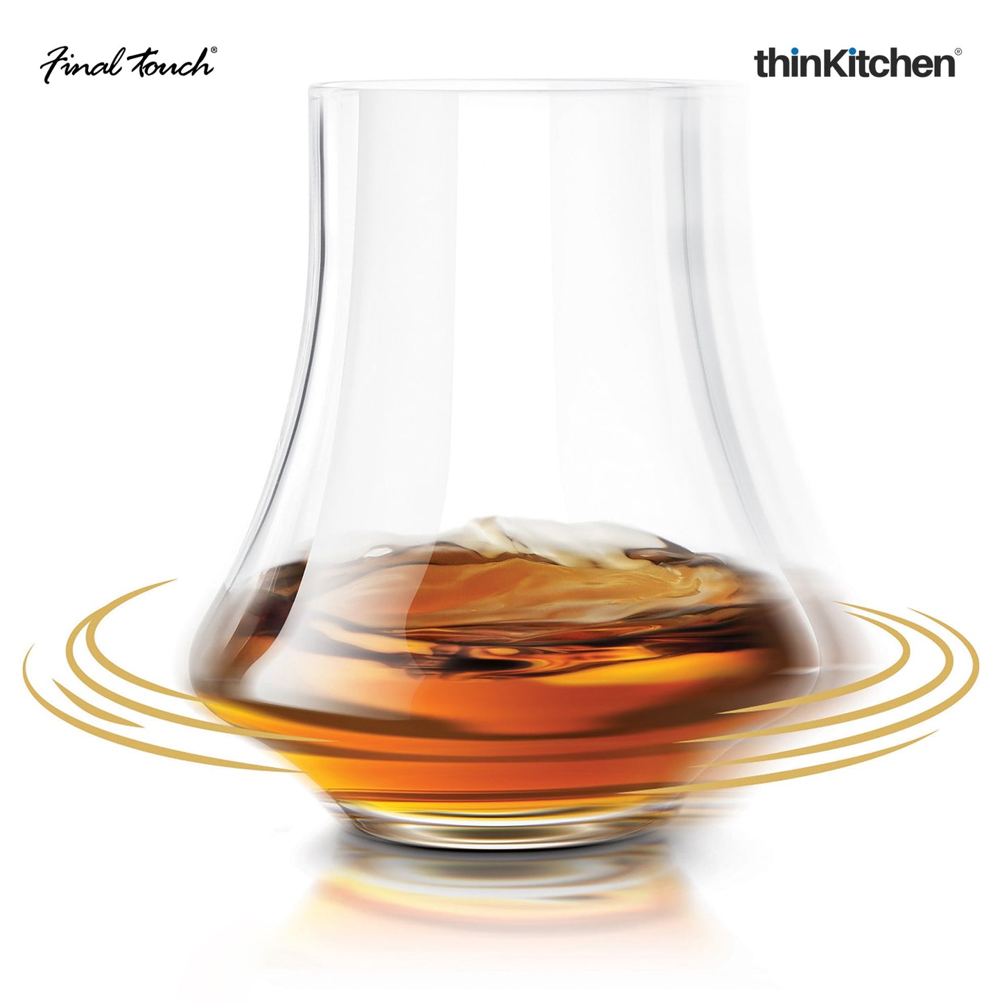 Final Touch Revolve Spirits Tasting Glass Set Of 2