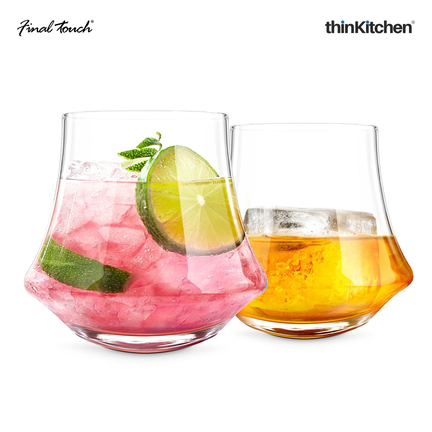 Final Touch Revolve Dof Glass Set Of 2