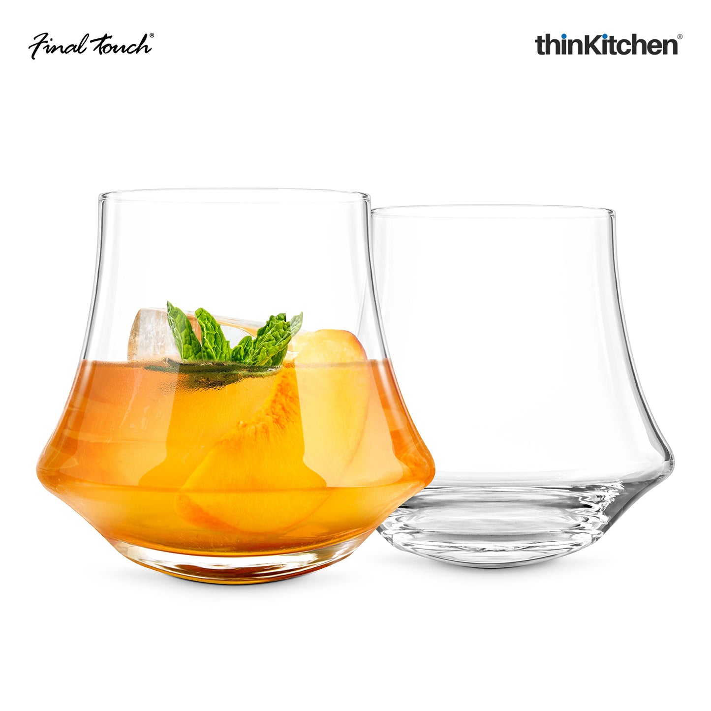 Final Touch Revolve Dof Glass Set Of 2