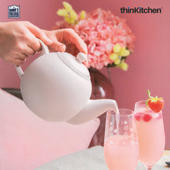 London Pottery London Pottery Farmhouse London Pottery Farmhouse Teapot, Nordic Pink, Four Cup - 900Ml, Gift Boxed
