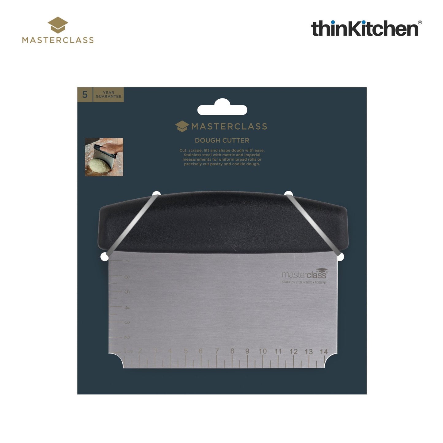 Masterclass Stainless Steel Dough Cutter