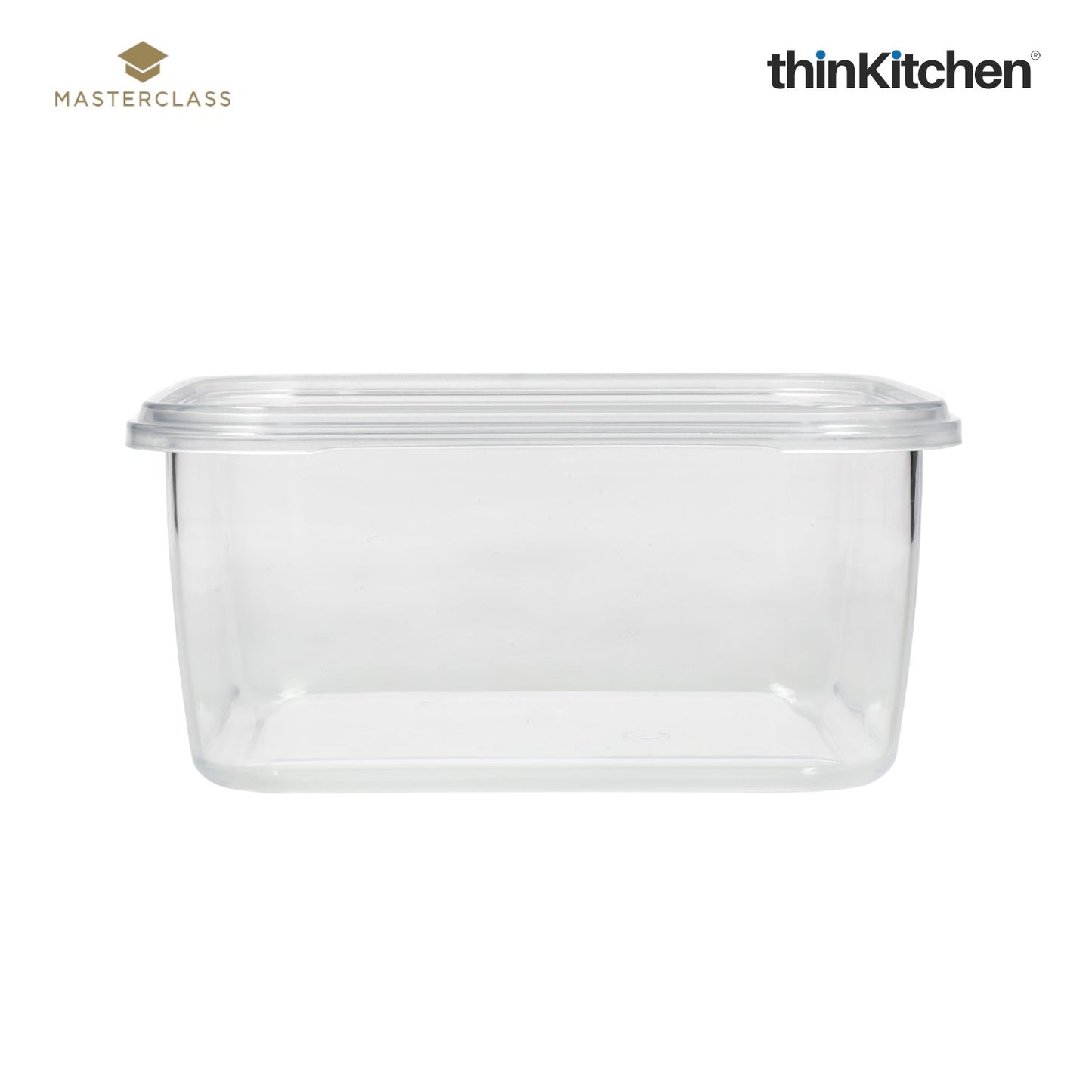 Masterclass Recycled Eco Snap Food Storage Container Square 1400ml